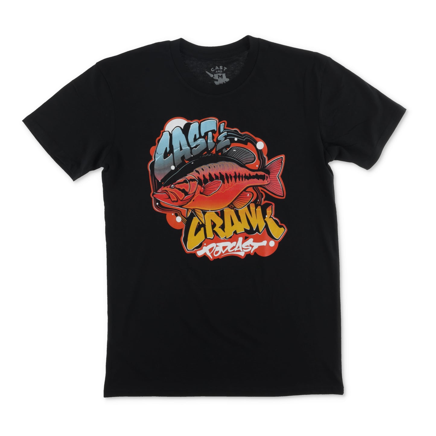 Cast and Crank Podcast X Goonie Wolfe Logo Tee - Black