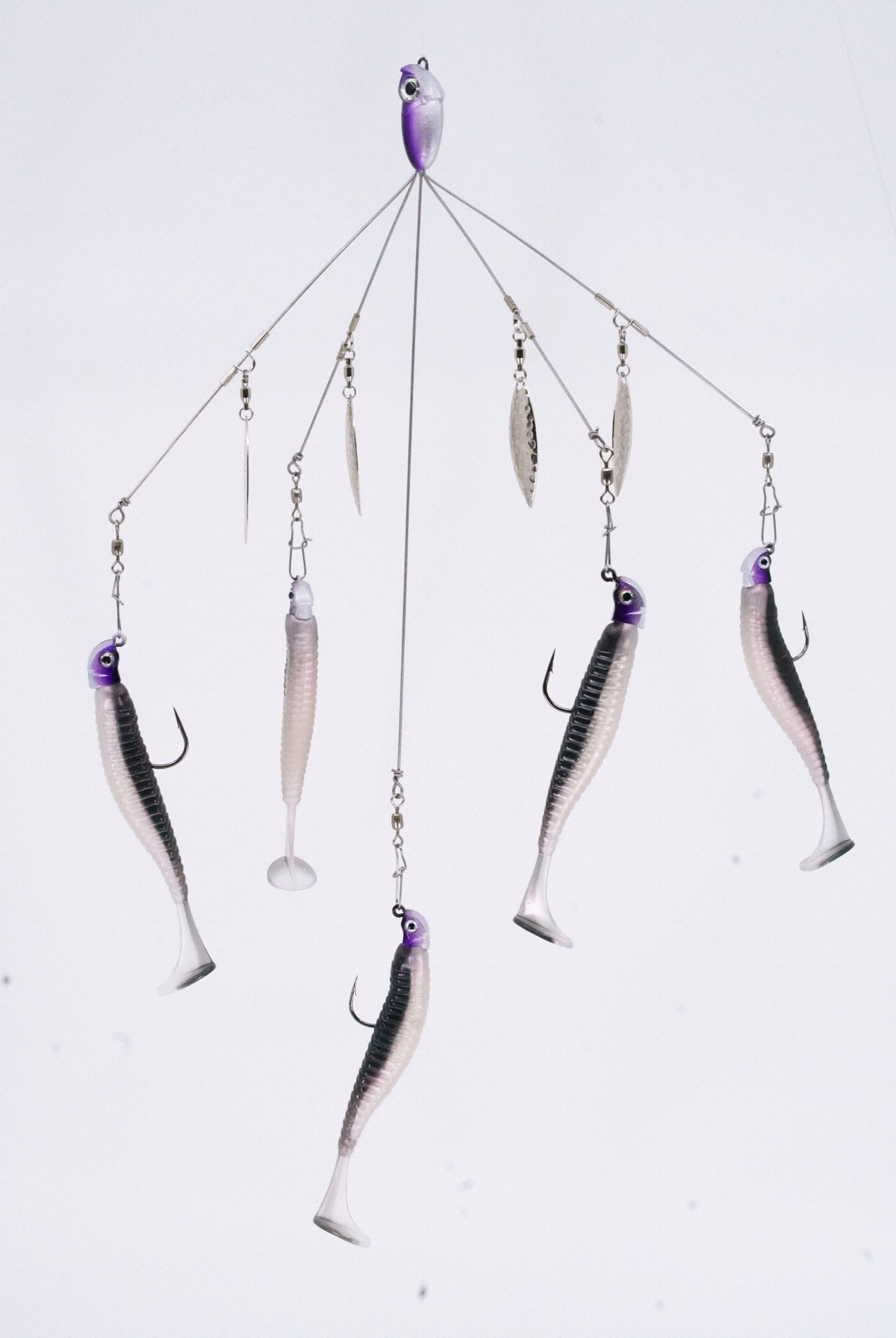 VK rig / VK Heads/ Damiki 4 inch Armor Shad RP Blue Pearl – Viking Heads